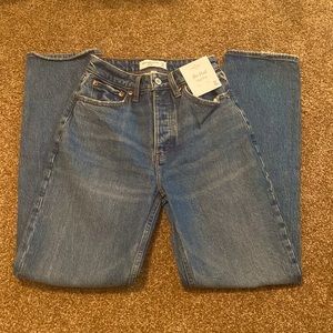 Abercrombie and Fitch Curve Love High Rise Dad Jeans